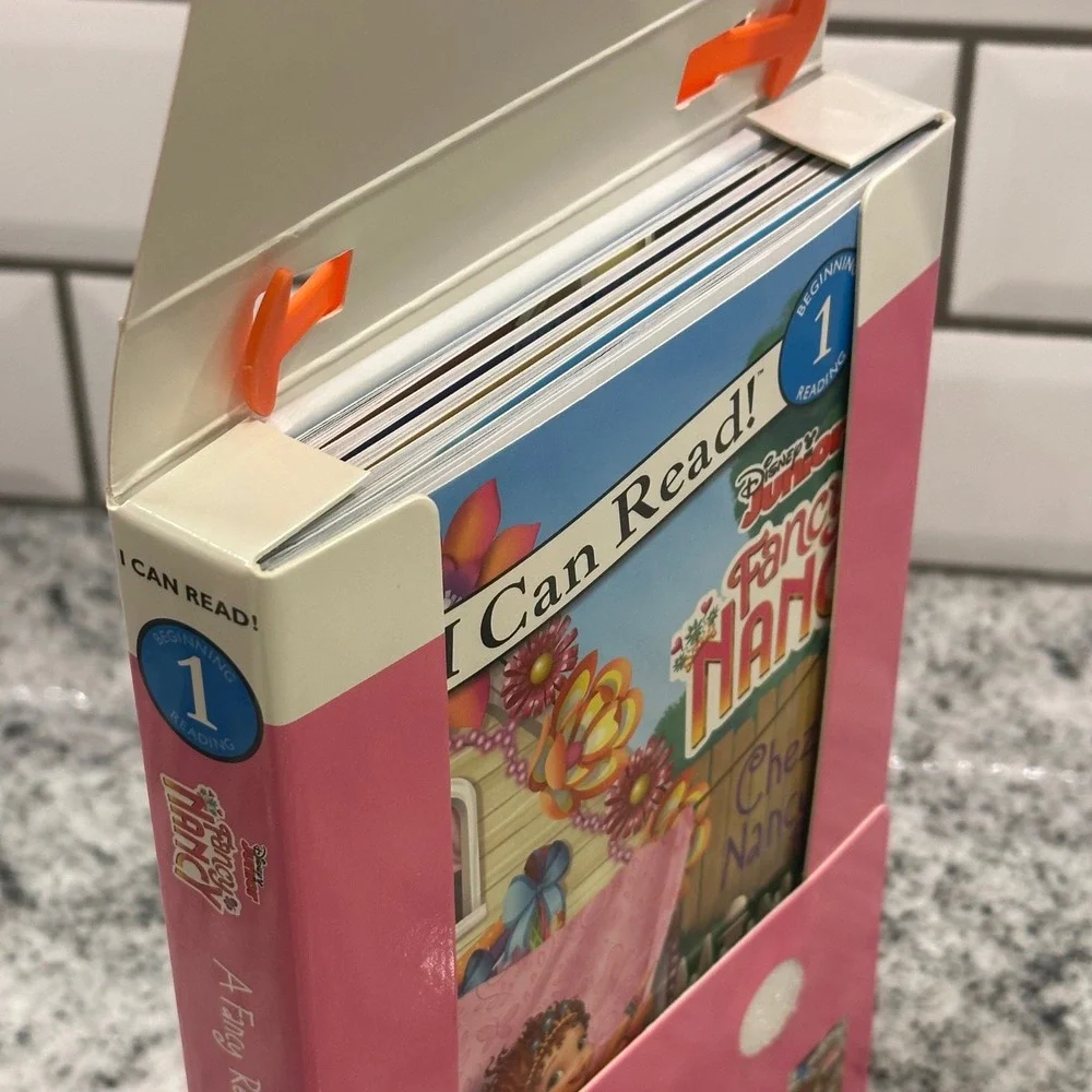New Disney Junior Kids Fancy Nancy 5 Book Set Pink I Can Read Level 1 Collection